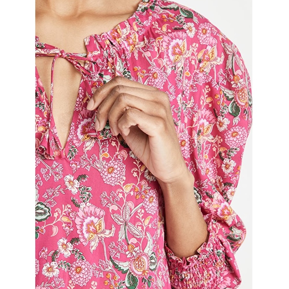 SOLD - MISA Maya Dress in Falaise Floral (Pink) - Picture 5 of 12